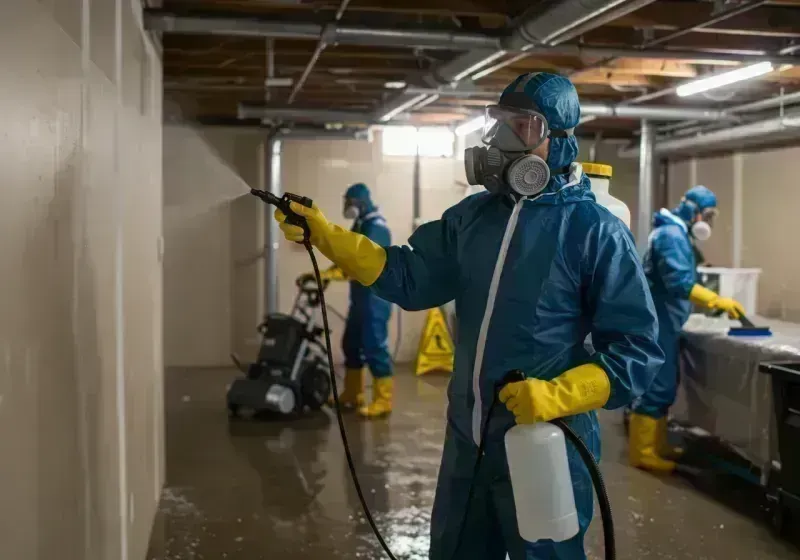 Basement Sanitization and Antimicrobial Treatment process in Tremont, PA